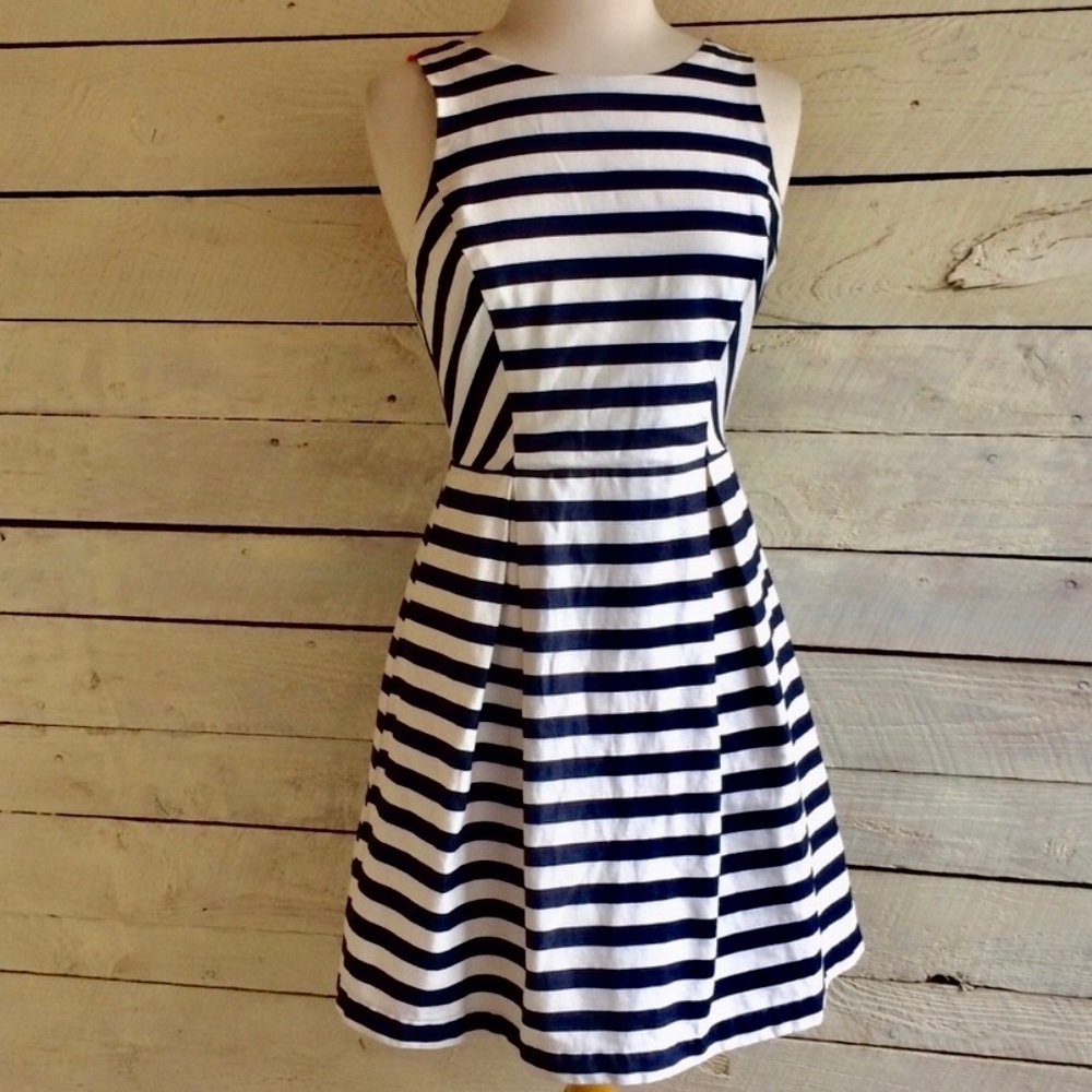 Jealous Tomato Blue & white striped dress